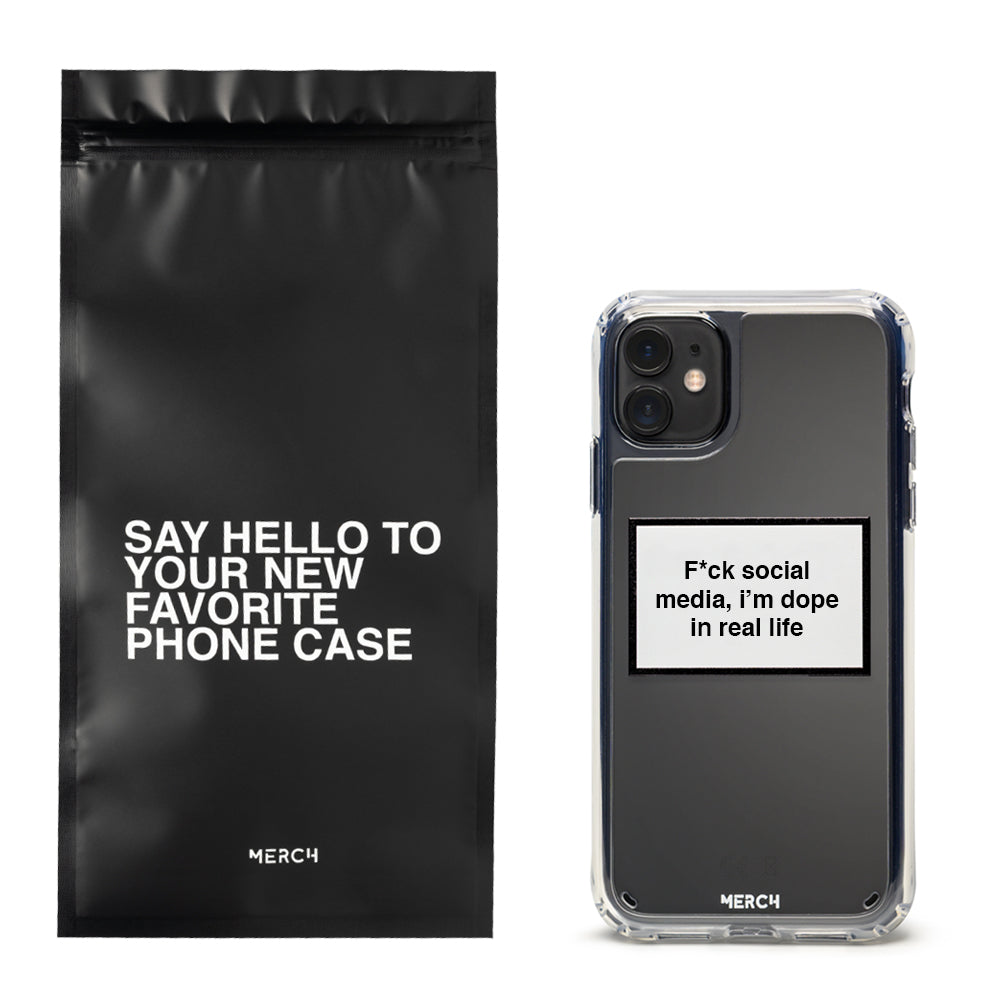 Phone case - F*ck social media